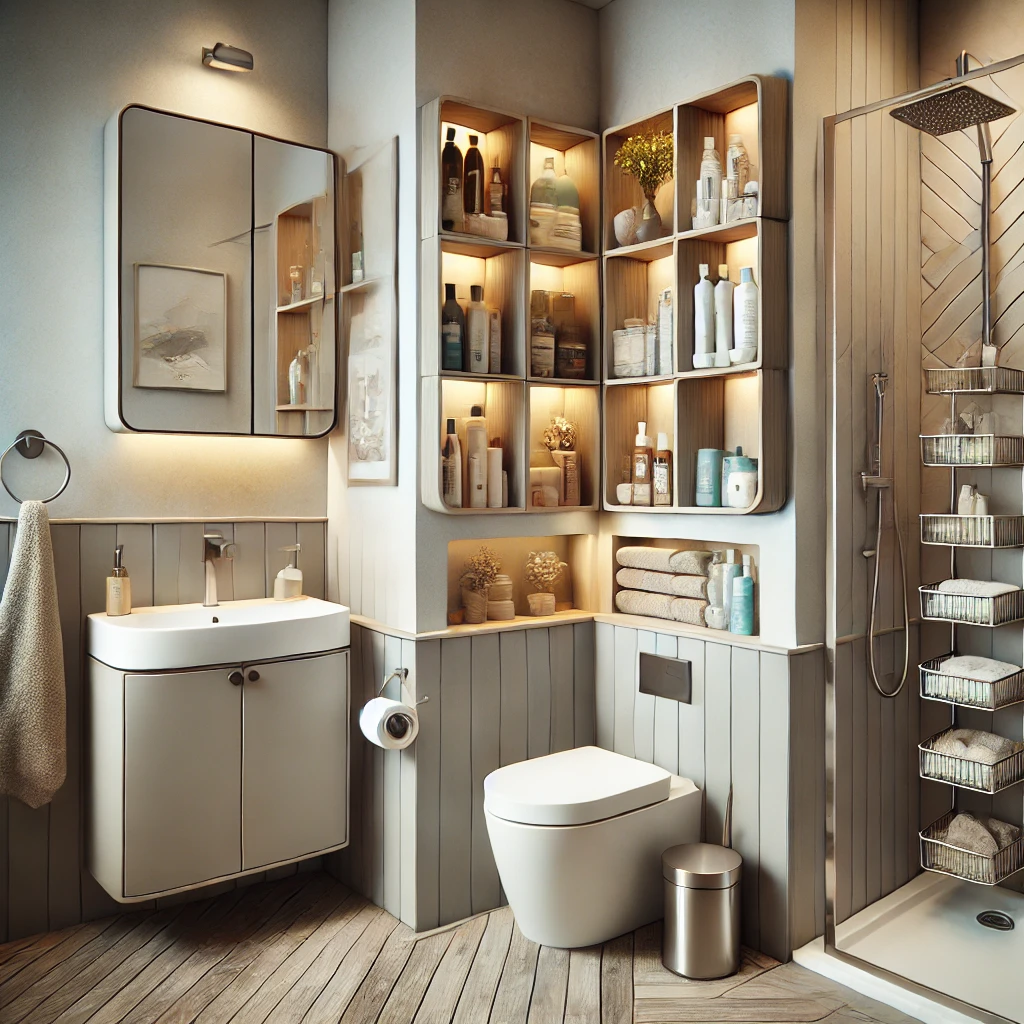Maximizing Space with Bathroom Corner Storage