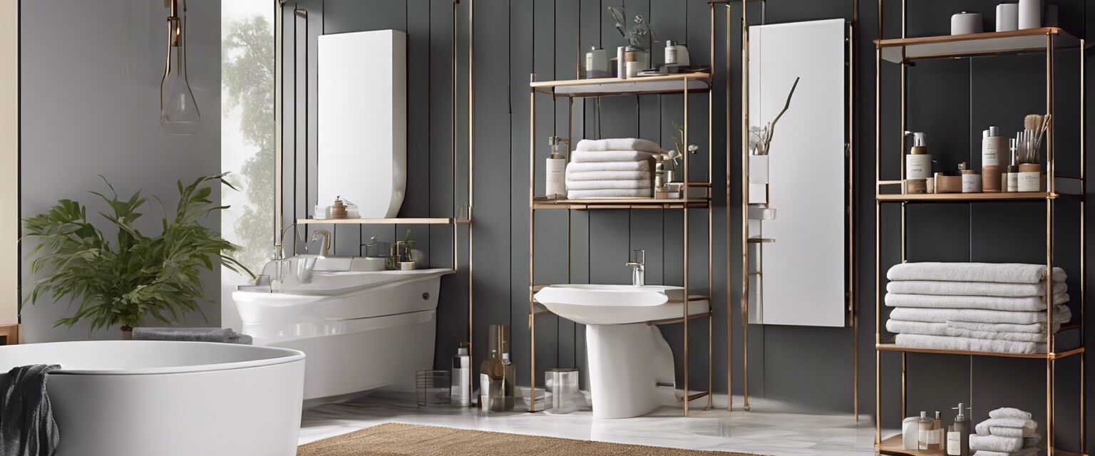 Various multifunctional bathroom storage racks