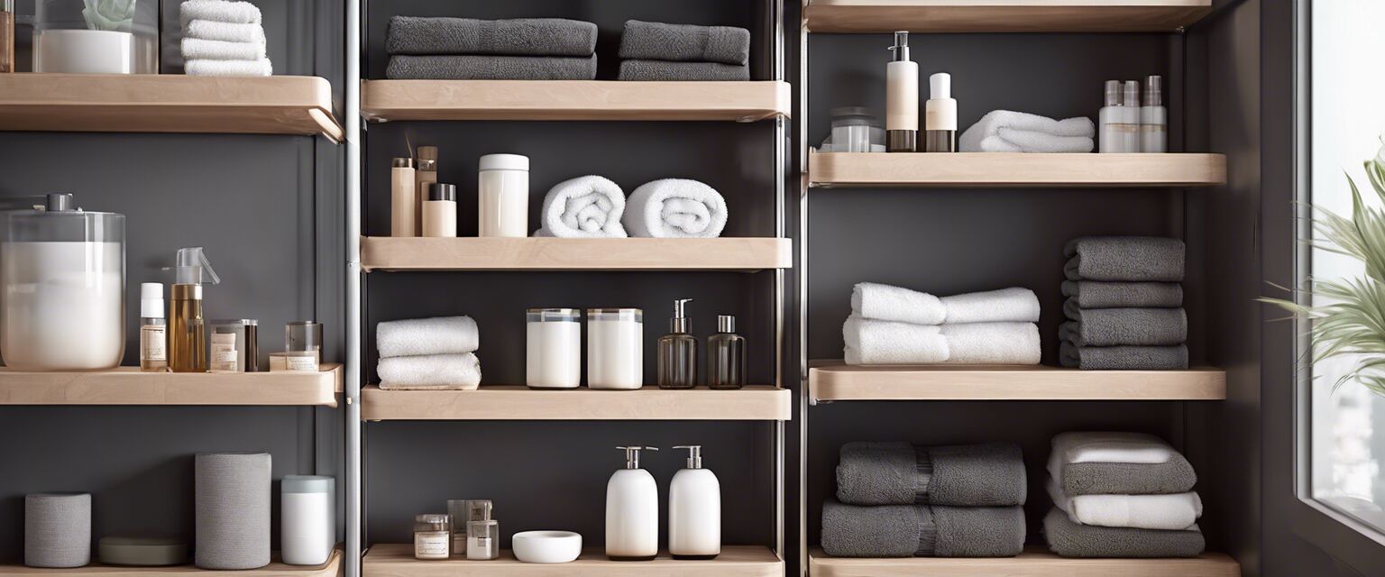 Adjustable Bathroom Storage Racks