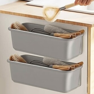 2 Pack Sliding Cabinet Basket