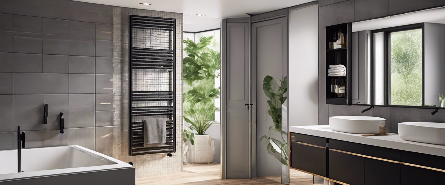 Modern wall-mounted storage rack