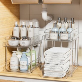 Delamu 2-Tier Under Sink Organizer