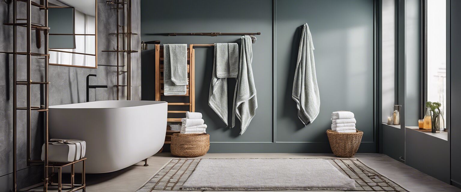 Wall-mounted towel rack