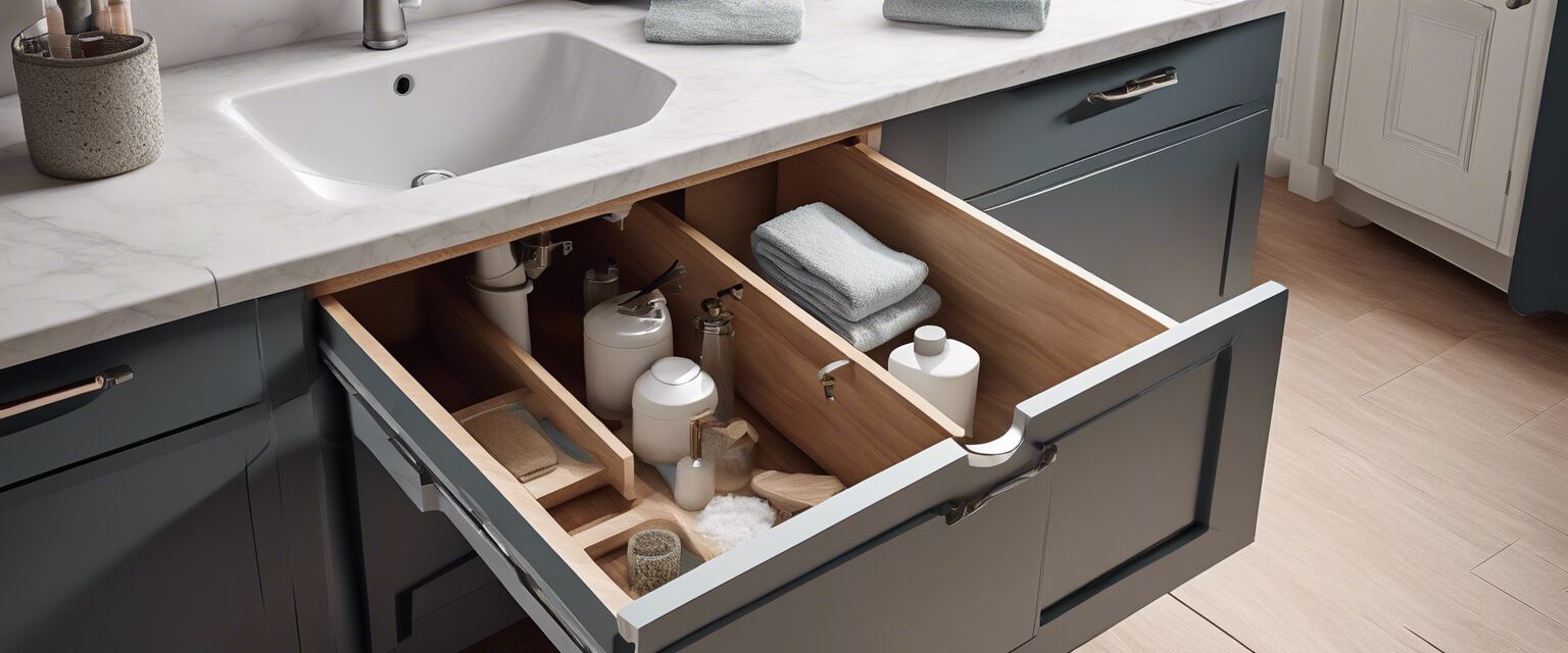 Various under-sink storage options