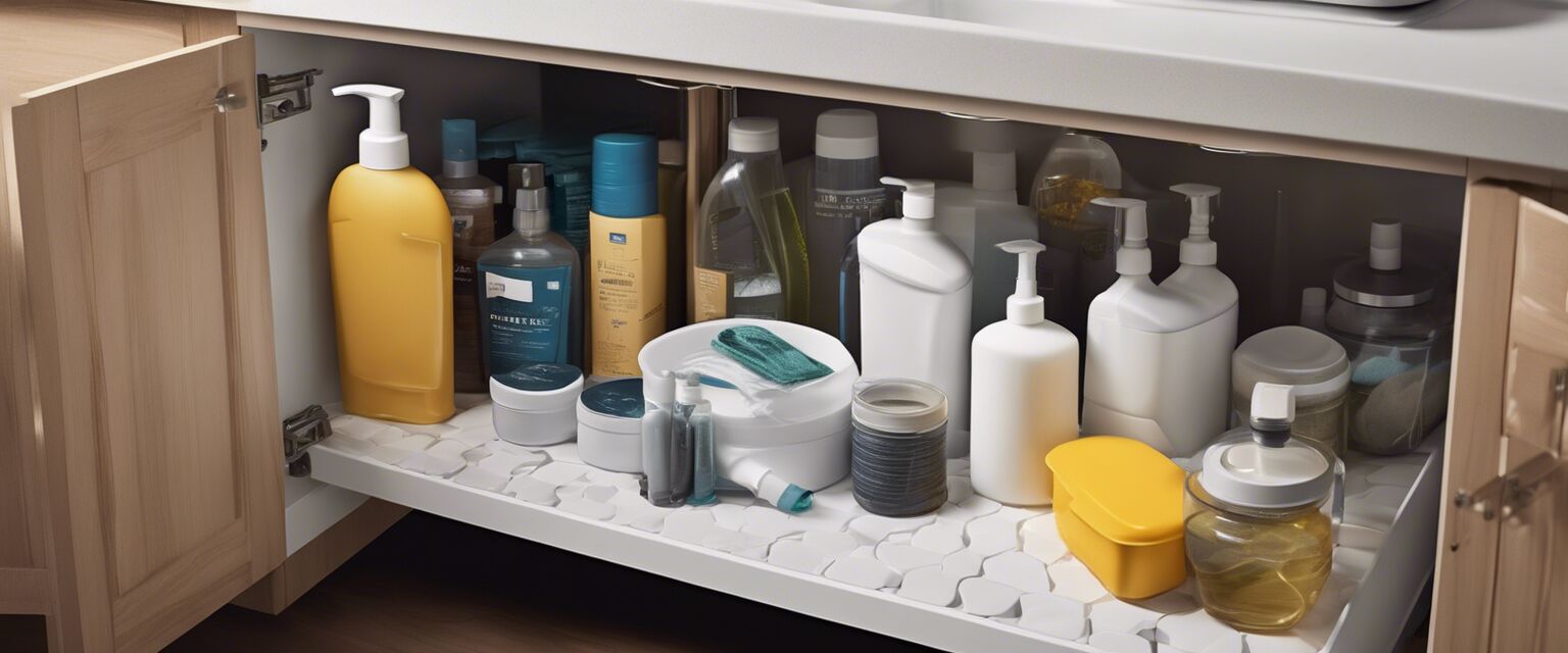 Organized under-sink storage