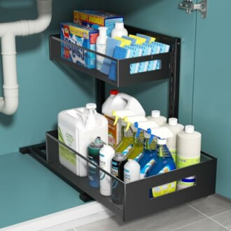 2-Tier Metal Under Sink Organizer