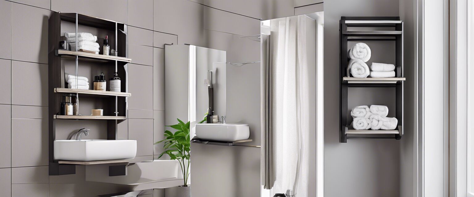 Installation of wall-mounted storage rack